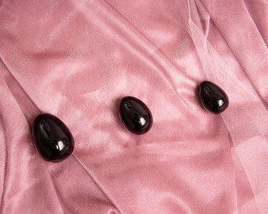 Black Obsidian Yoni Egg - Shadow: Natural Crystal Pleasure Tool for Healing and Self-Love
